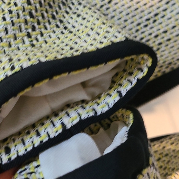 Banana Republic yellow/black tweed Top - Picture 3 of 7